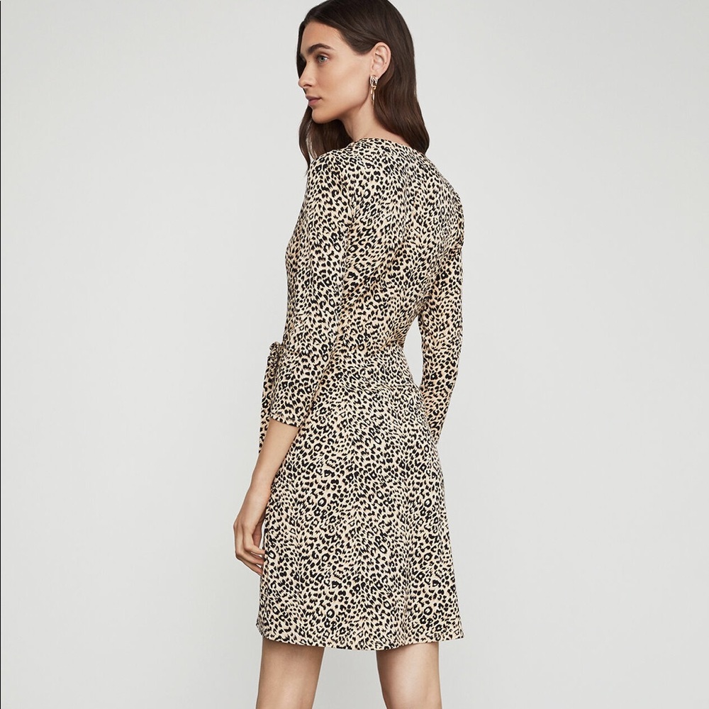 NWT BCBGMAXAZRIA Cheetah Wrap Dress Size